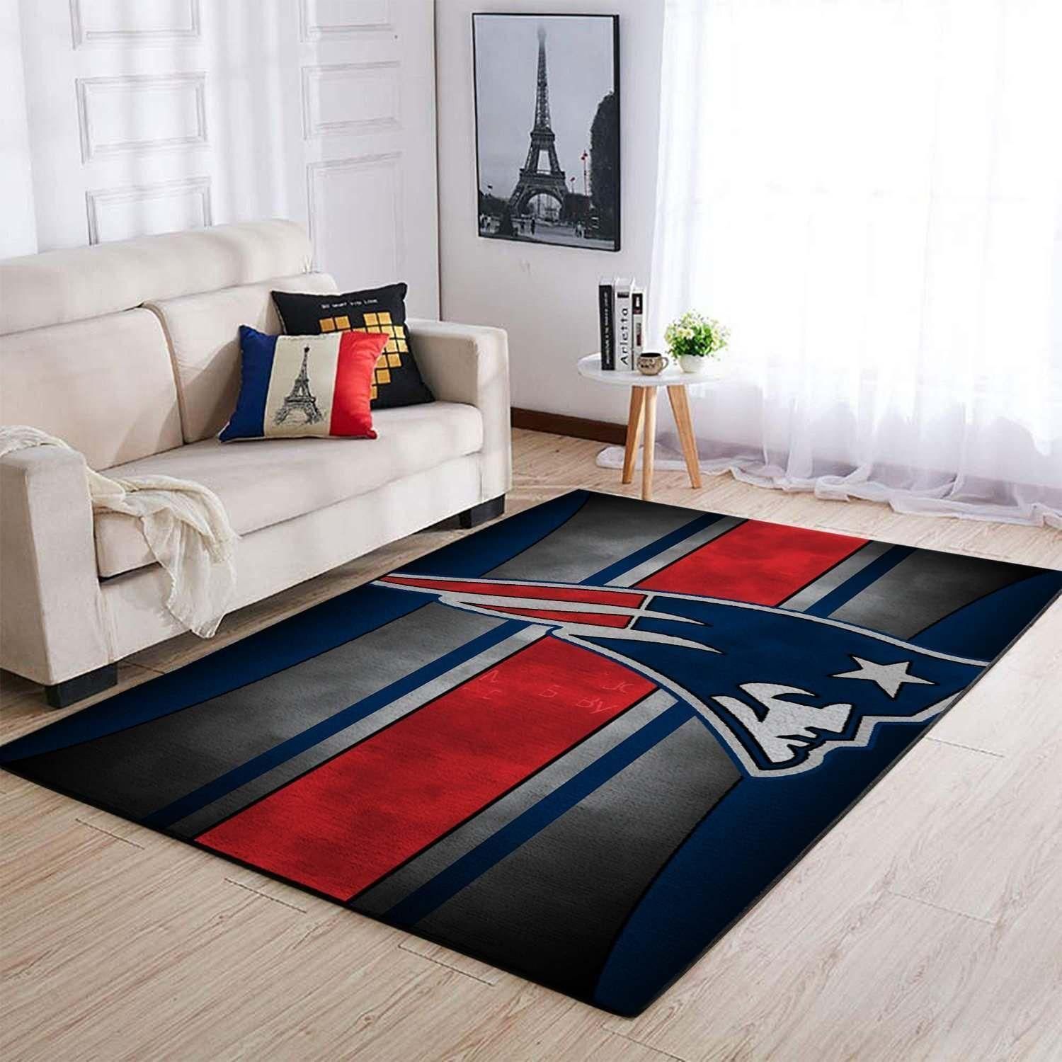 Football New England Patriots Area Rug Home Decor – Homebeautyus