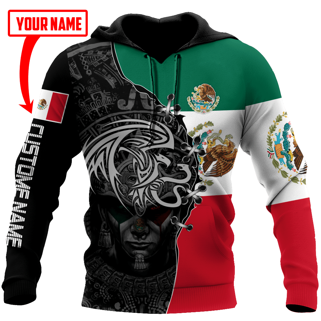 Custom Name Mexico Aztec 3D All Over Printed Shirts For Men And Women Dqb06272005S