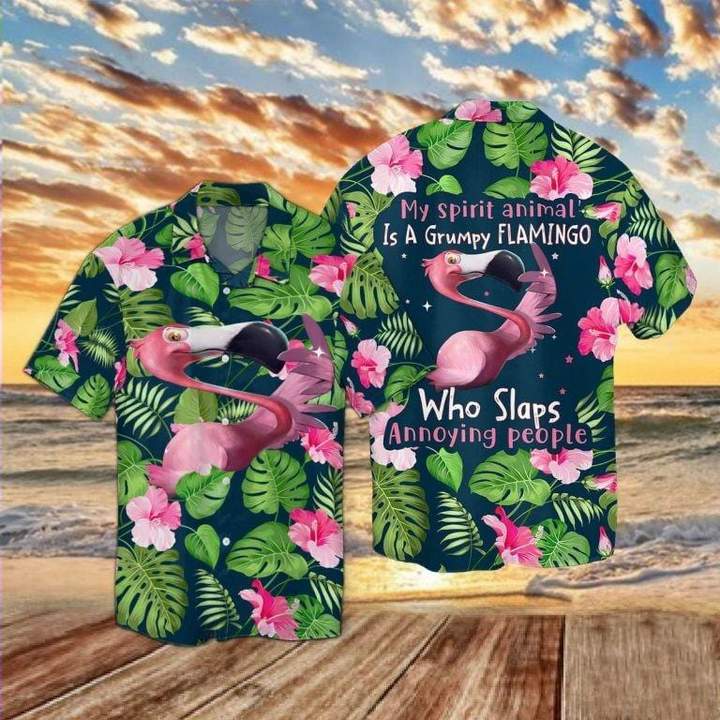 Grumpy Flamingo For Men Women Hawaii Shirt Ha44149