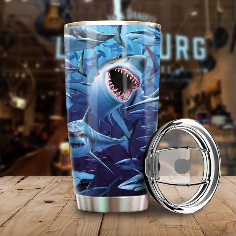 Artsyhomes [Tumbler] Love Shark Stainless Steel-56