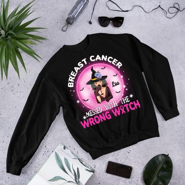 Personalized Best Witches Sweatshirt – Pink Breast Cancer Shirts – Bff Gift Ideas