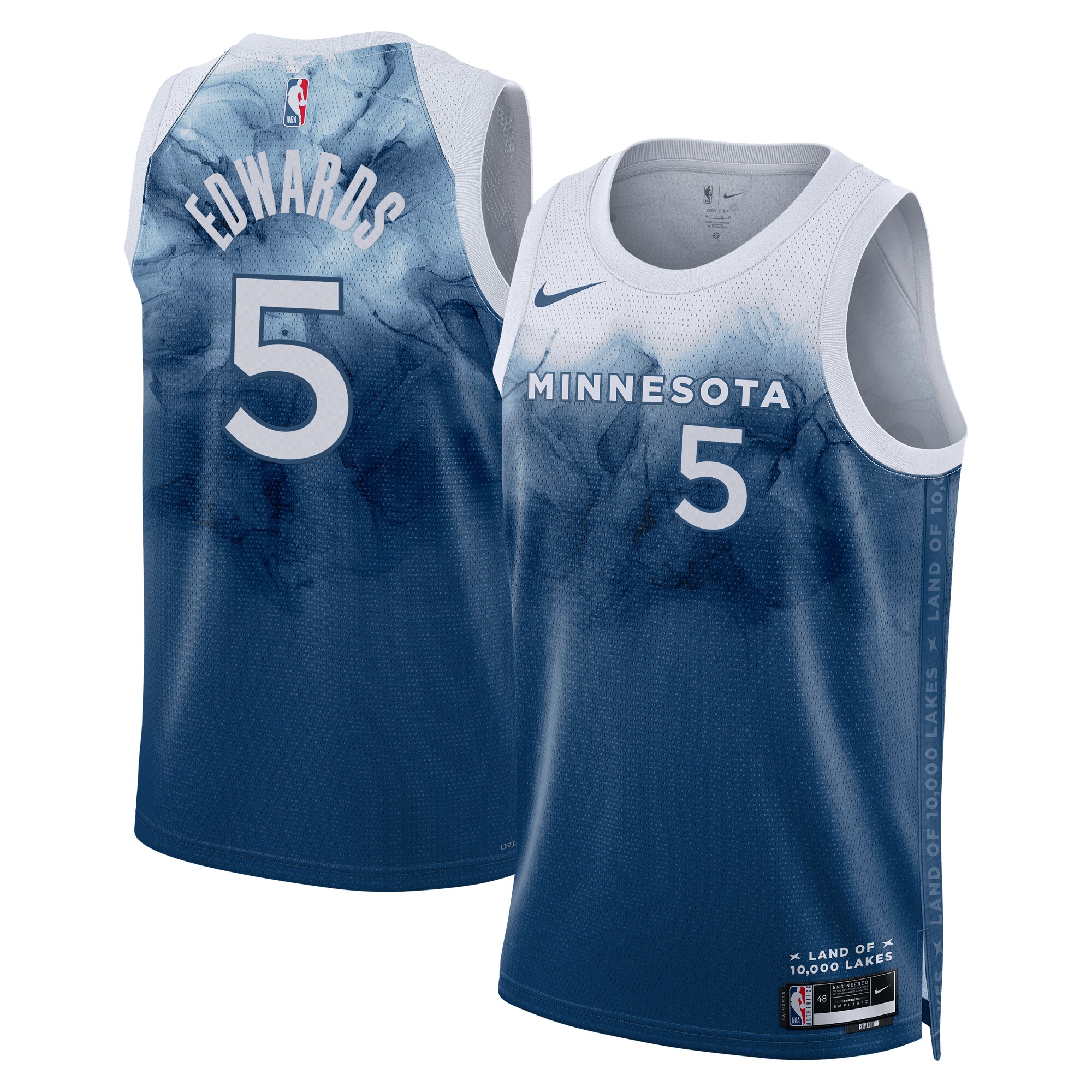 Minnesota Timberwolves City Edition Swingman Jersey 23 – Navy – Anthony Edwards – Unisex