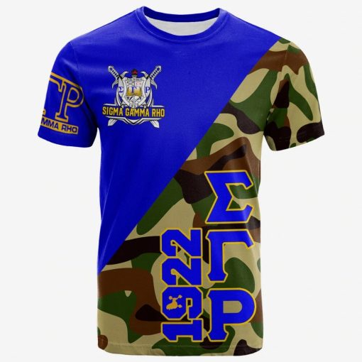 Sigma Gamma Rho T-Shirt – Camouflage Military Sorority