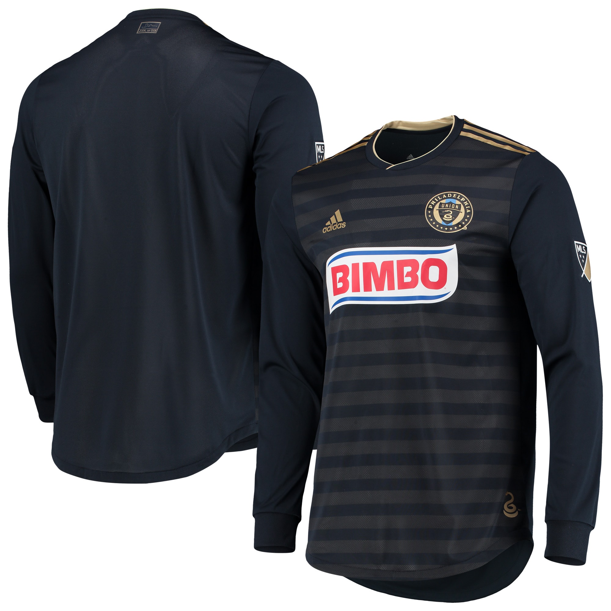 Philadelphia Union 2018 Away Authentic Long Sleeve Jersey – Navy