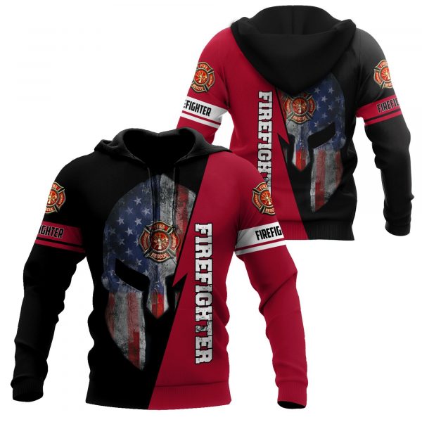 Spartan Firefighter Hoodie For Men And Women Dqb10172002