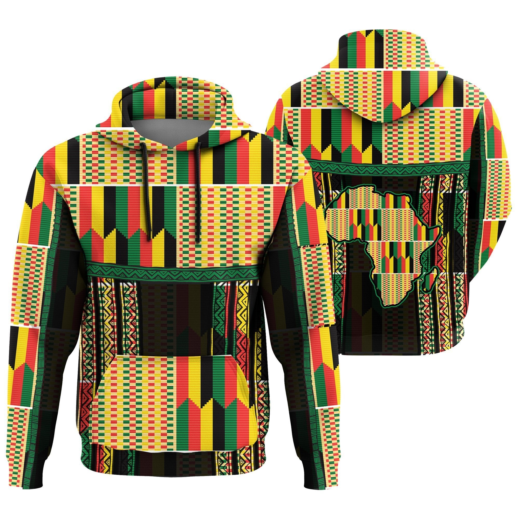 Greek Life Hoodie – Light Concept Kente Pullover