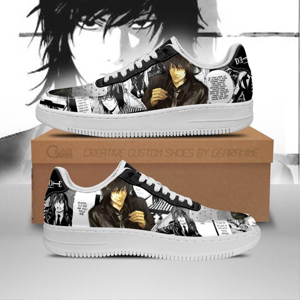 Teru Mikami Death Note Idea Air Force Shoes Sneakers Custom Anime