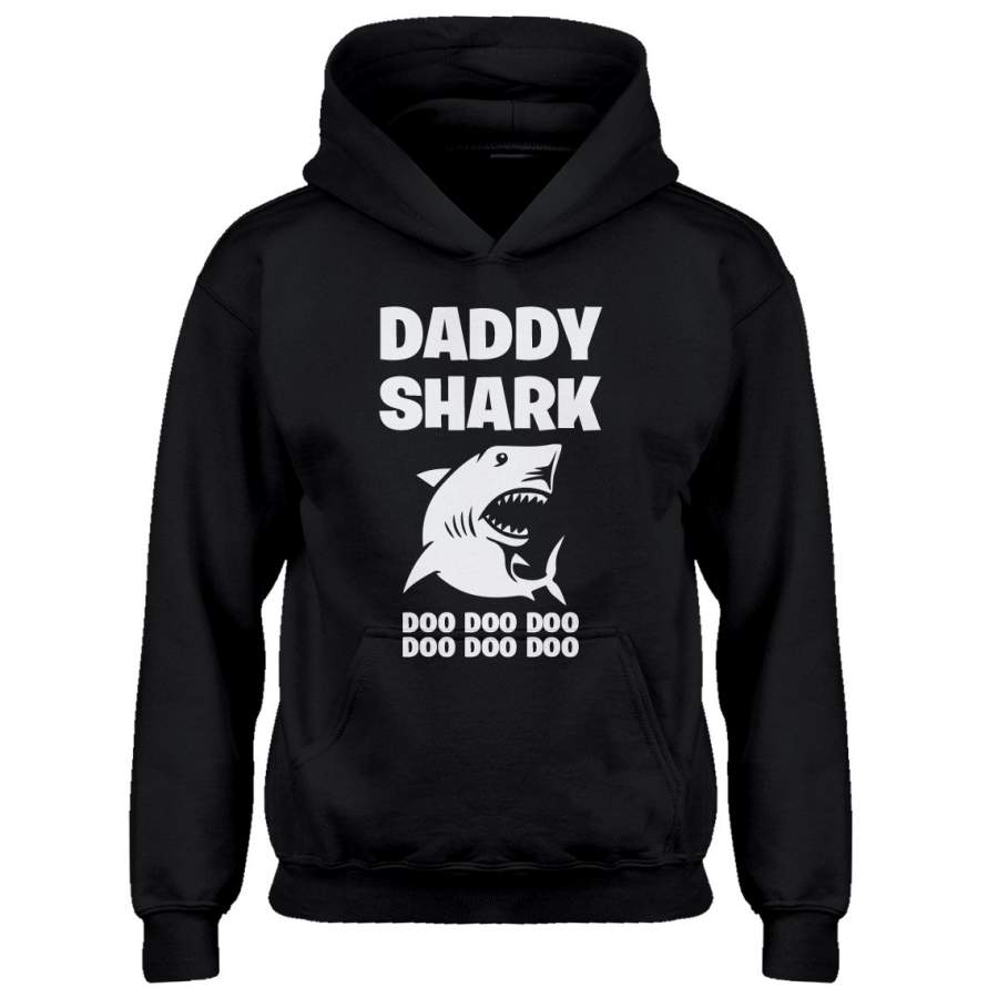 Youth Daddy Shark Kids Hoodie