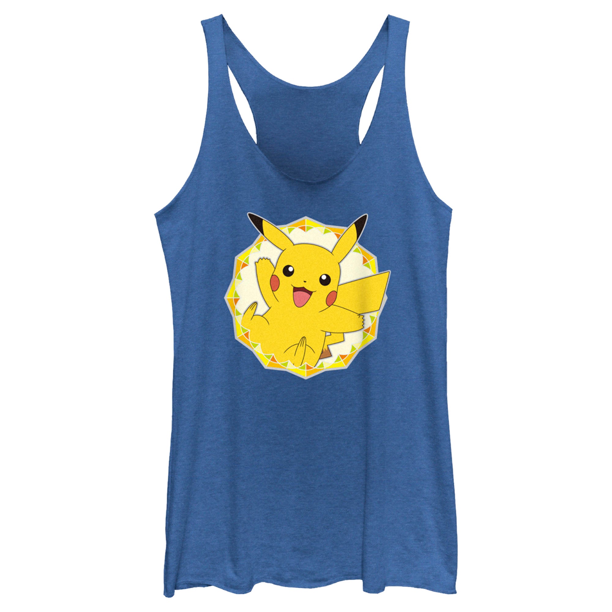 Women’S Pokemon Pikachu Circle Racerback Tank Top