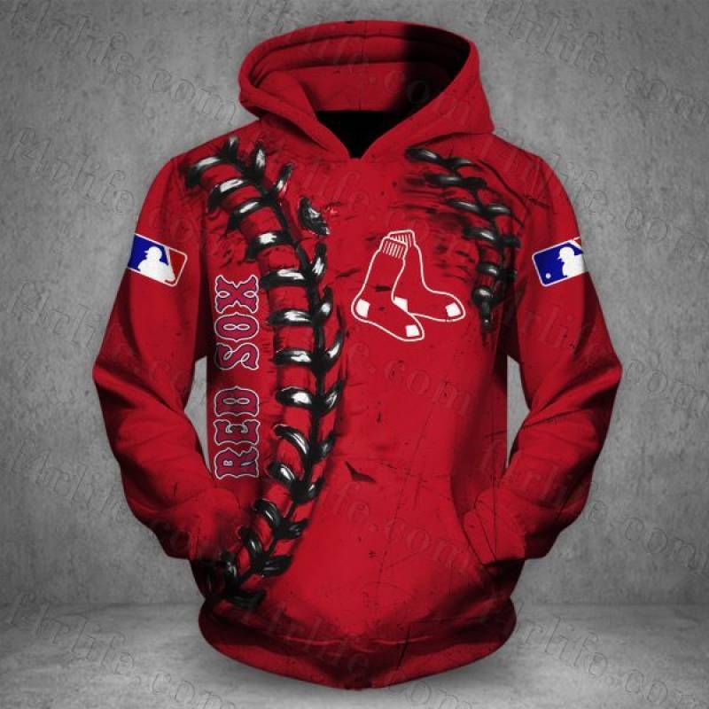 Men / Women Boston Red Sox 3D Hoodie, Boston Red Sox All Over Print Apparel