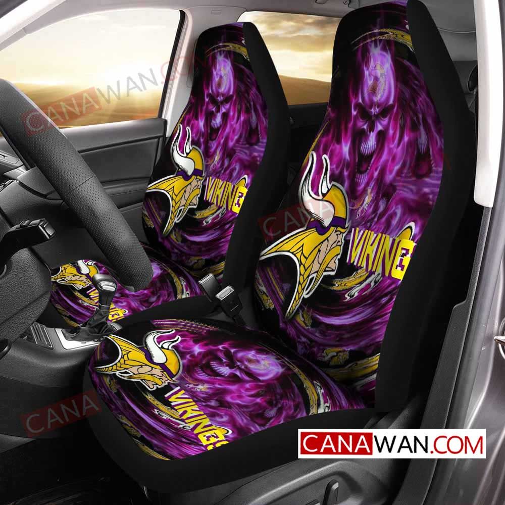 Minnesota Vikings Style34 3D Customized Personalized Car Seat Cover