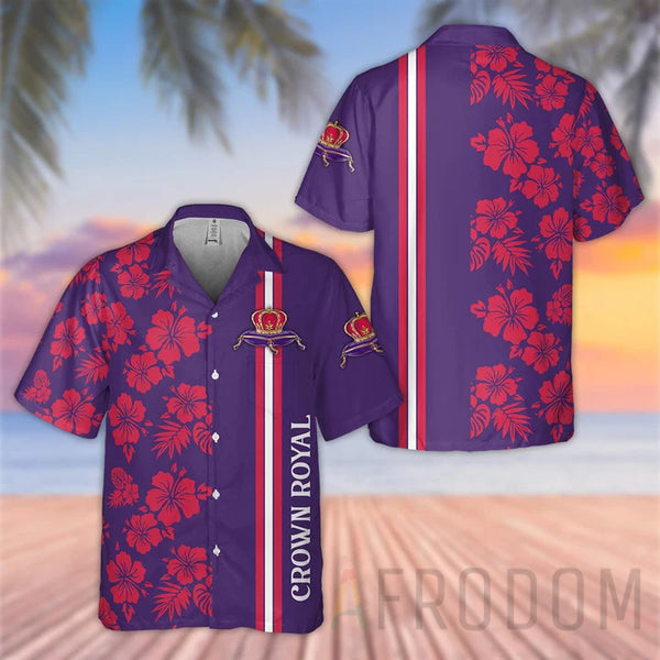 Tropical Hibiscus Crown Royal Hawaii Shirt Ha48315