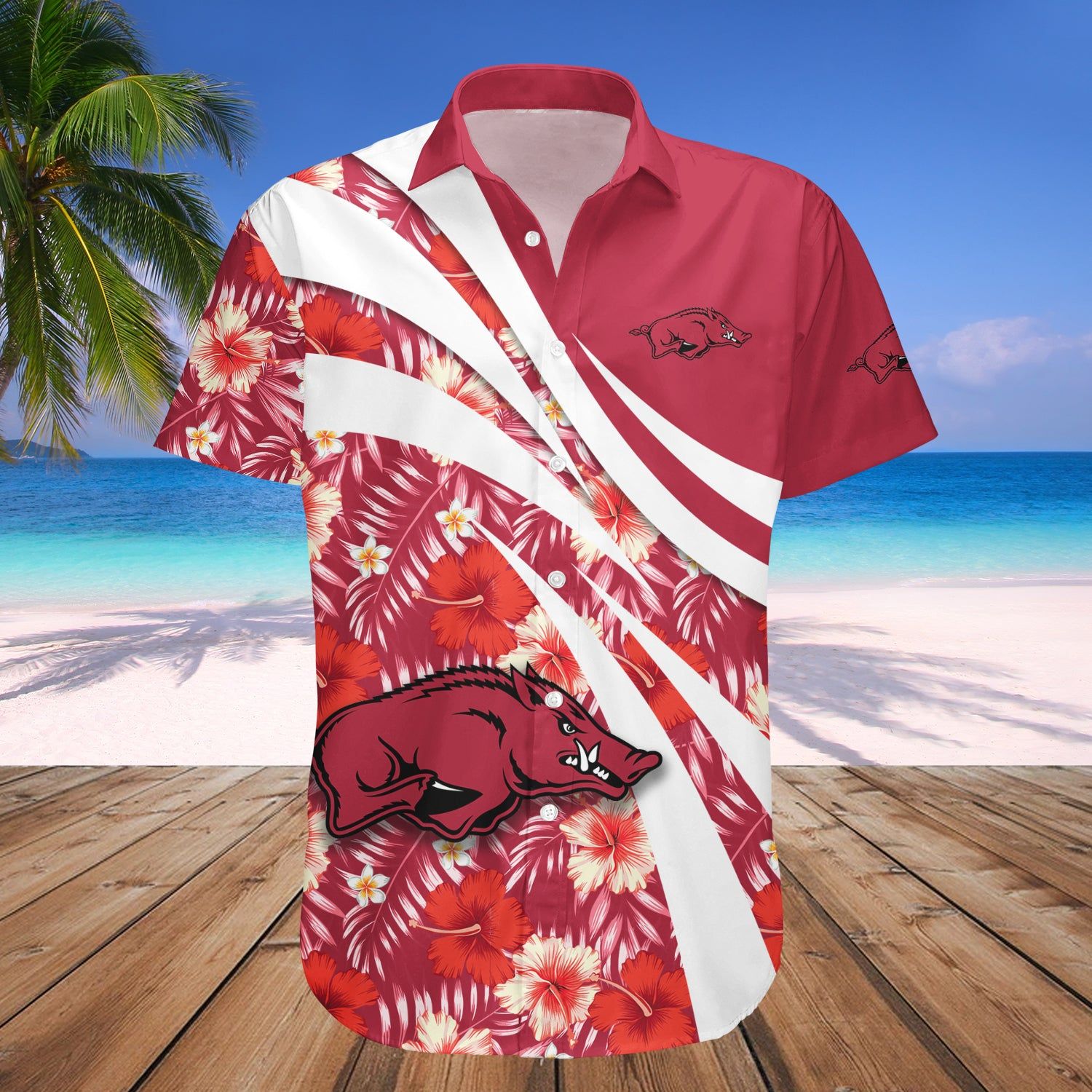 Arkansas Razorbacks Hawaii Shirt Hibiscus Sport Style – NCCA