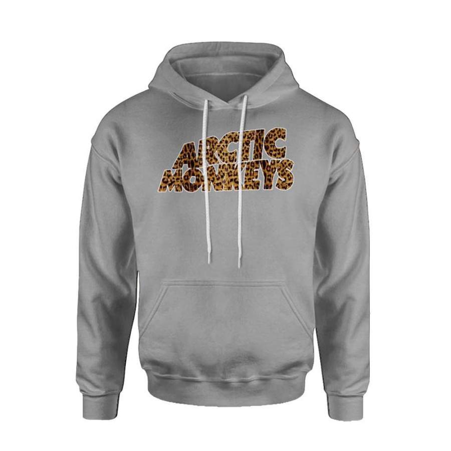 Arctic Monkeys Logo on Leopard Hoodie