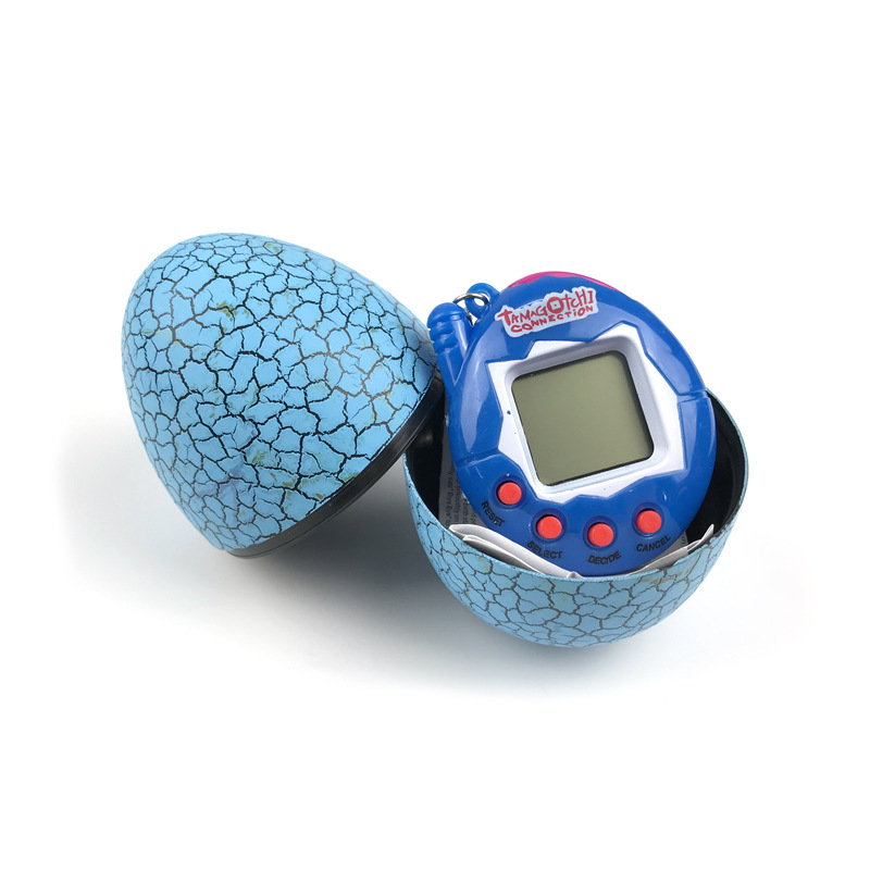 Crackle Dinosaur Egg Electronic Pet Toy Transparent Electronic Pets Virtual Cyber Toy Digital Pet Game Kid Gifts Cre Alx