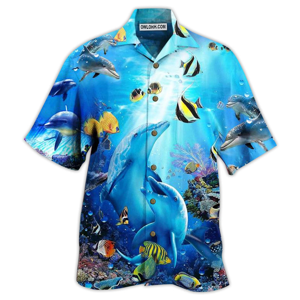 Dolphin Amazing Sea – Hawaiian Shirt  – Owl Ohh