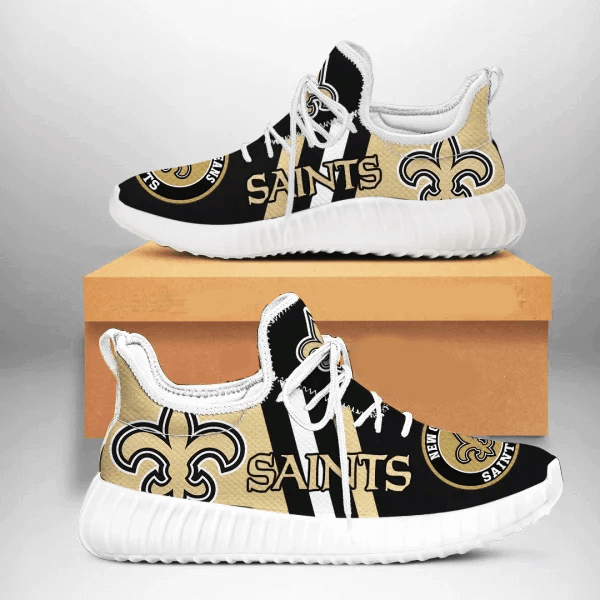 New Orleans Saints Sneakers Custom 2 Shoes White