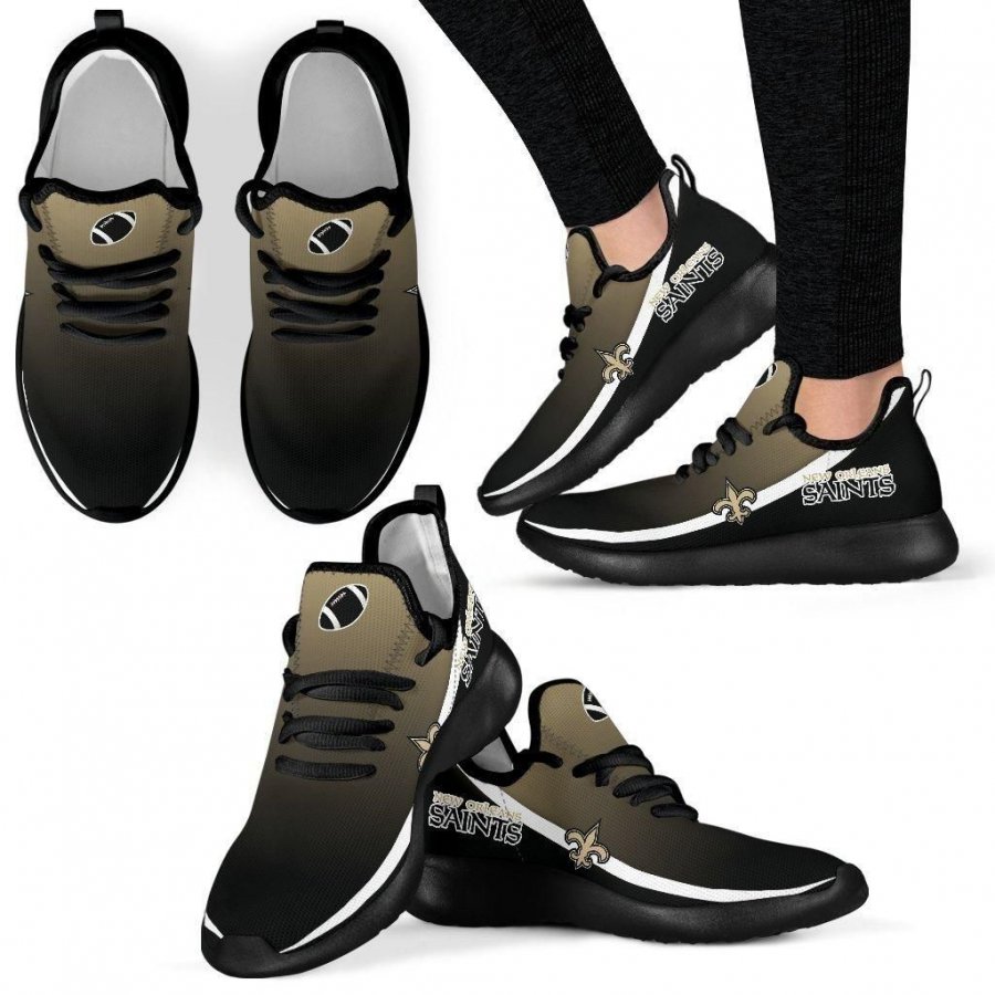 New Orleans Saints Mesh Knit Men Women Sneakers Shoes Birthday Christmas Gift