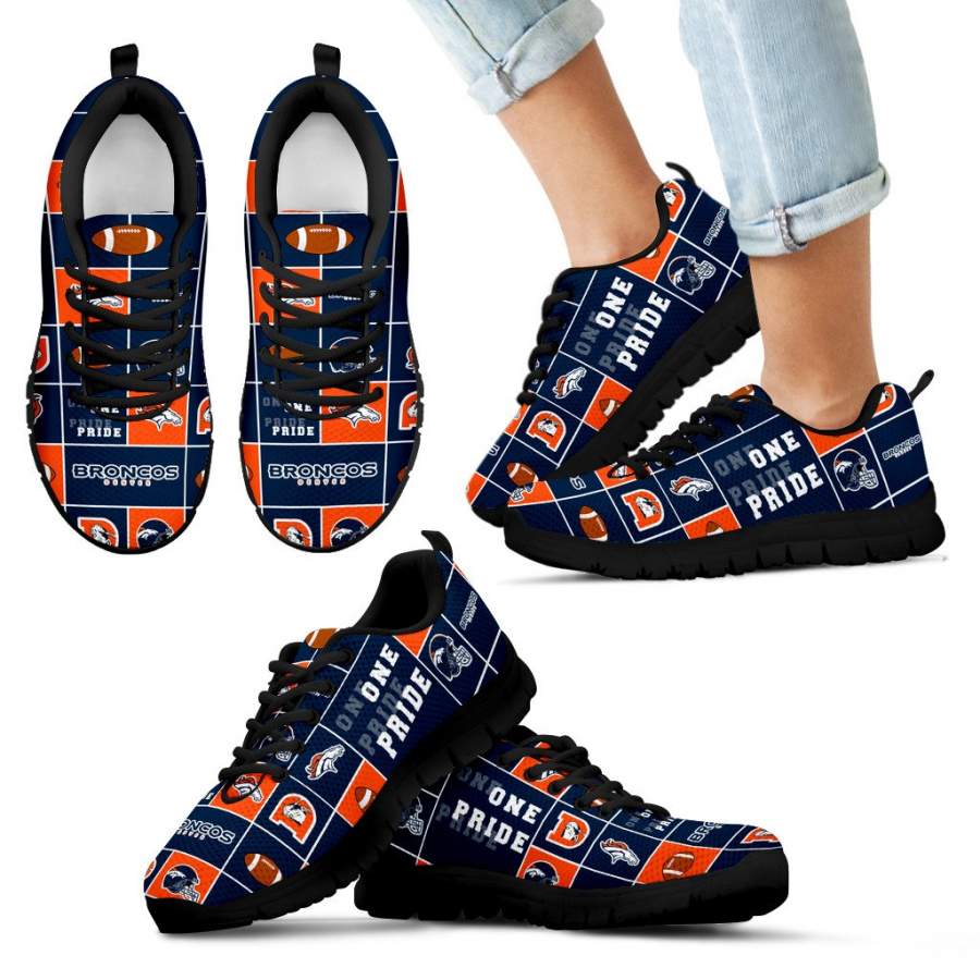 Pride Flag Denver Broncos Sneakers