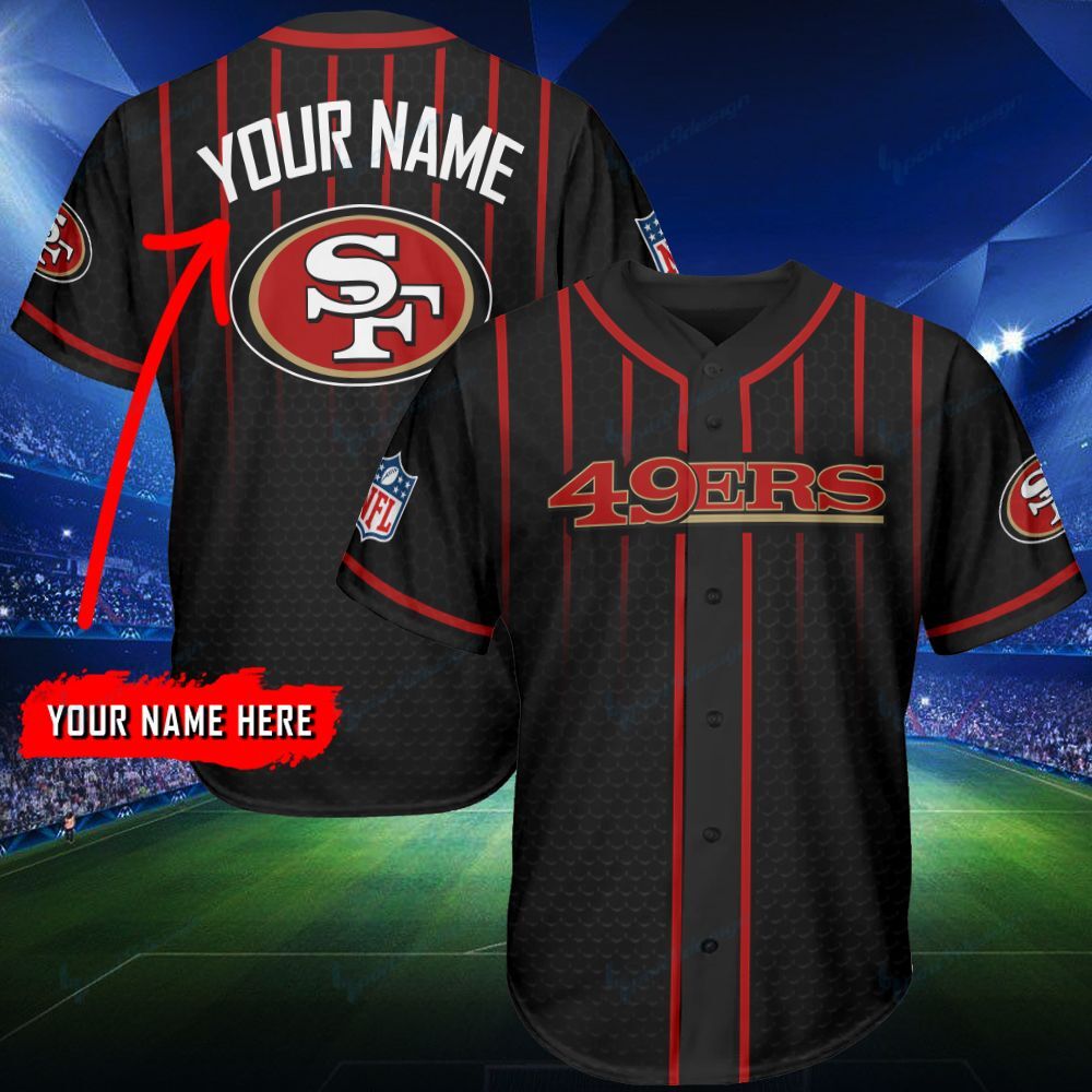 San Francisco 49ers Personalized Baseball Jersey 132 T-Shirt