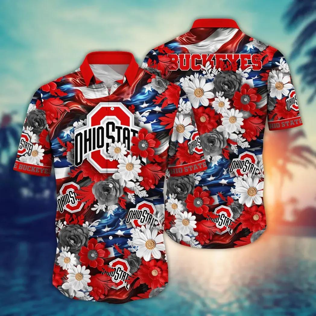 Ohio State Buckeyes Style Hot Trending Summer Ncaa Aloha Hawaiian Shirt 1, Ncaa Hawaiian Shirt