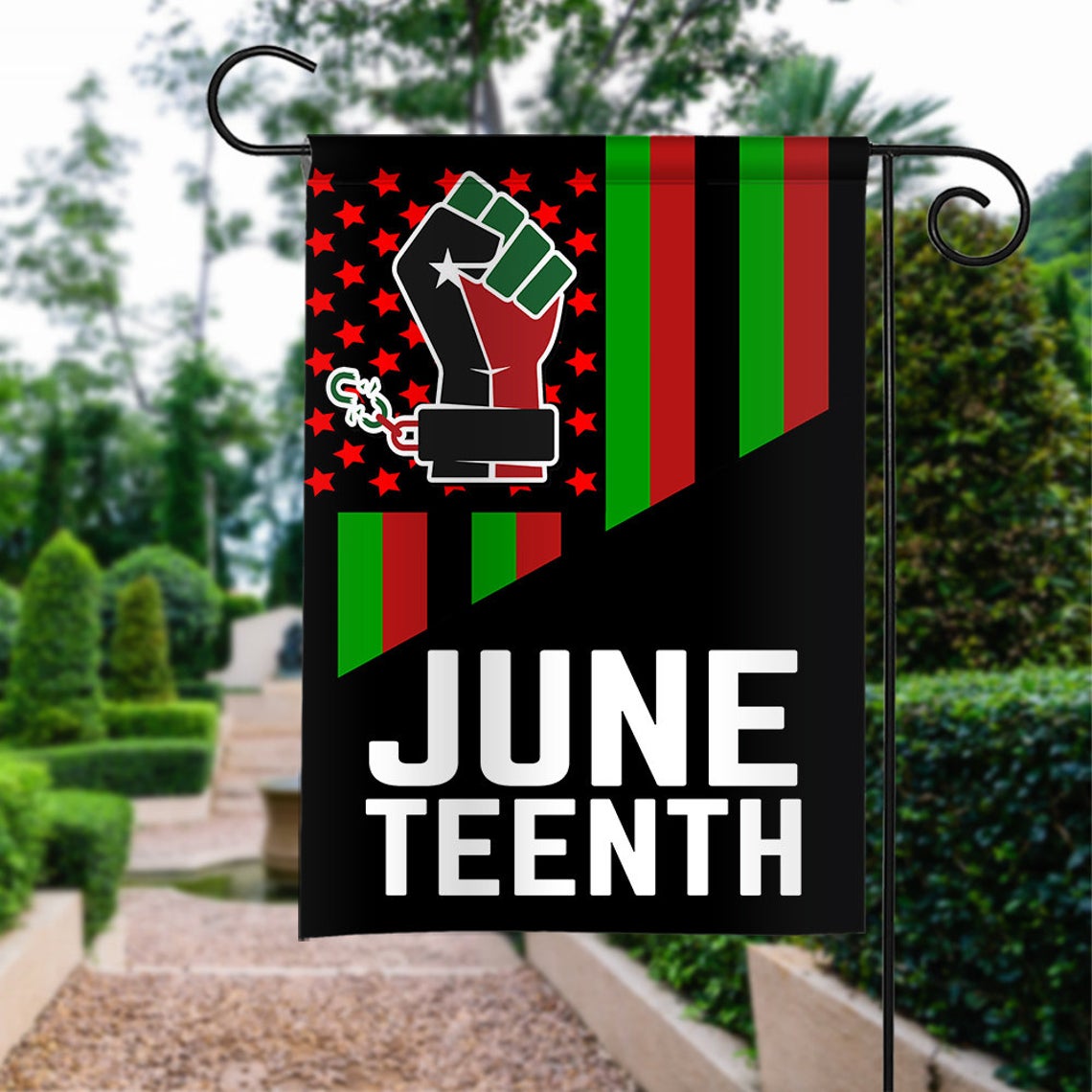 Juneteenth African Flag, Black Lives Matter Flag, Black Freedom Flag, Juneteenth Flag, African American Civil Rights Lawn Yard Decor Pg006