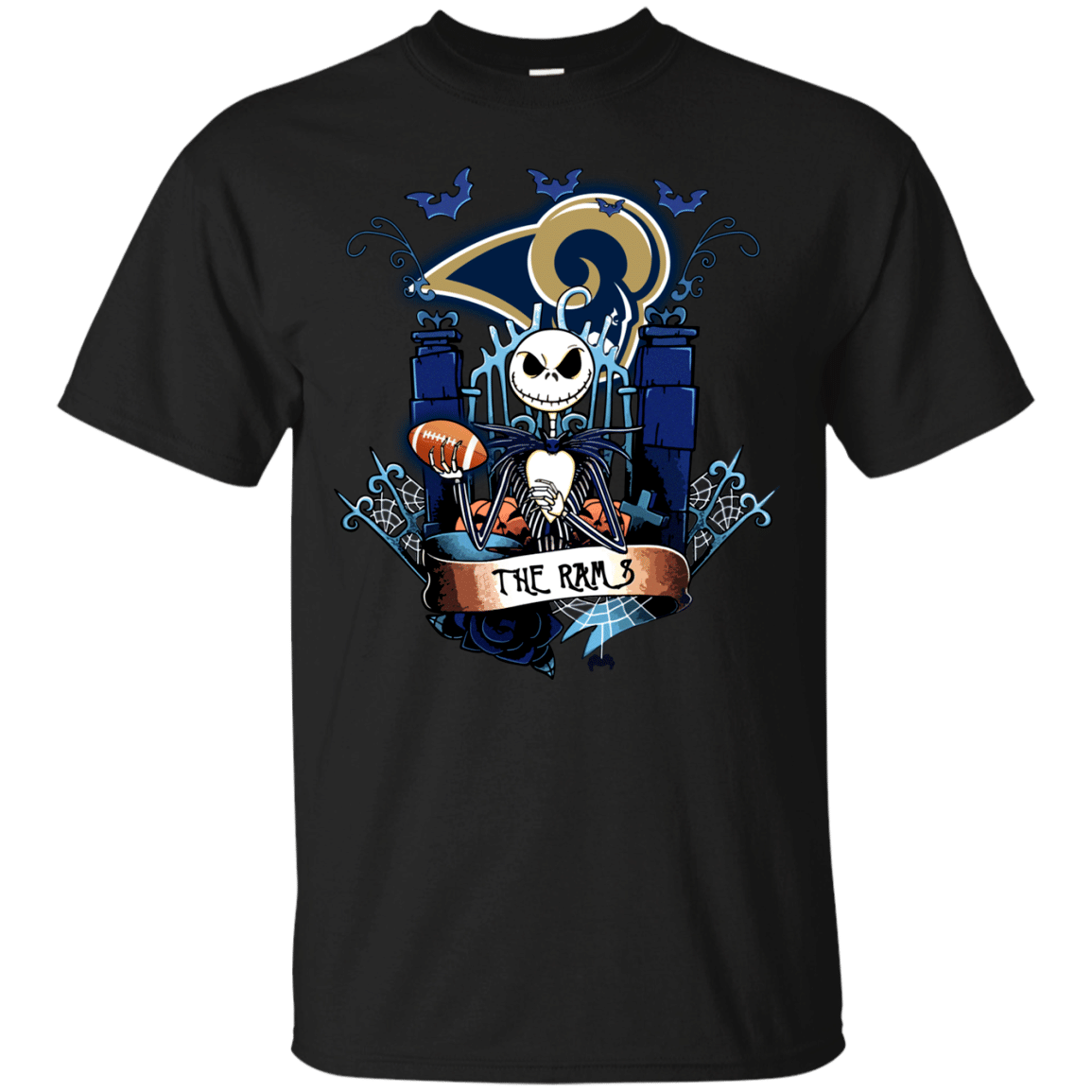 Check Out This Awesome Los Angeles Rams Halloween The Nightmare Before Christmas Shirts