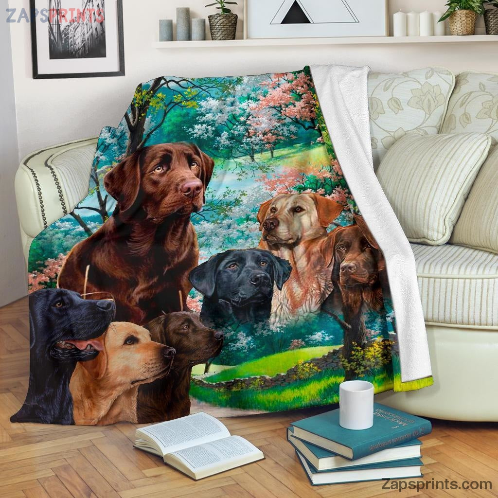 Labrador Blanket Throw  – Labrador X Blanket – Gift For Dogs Lover