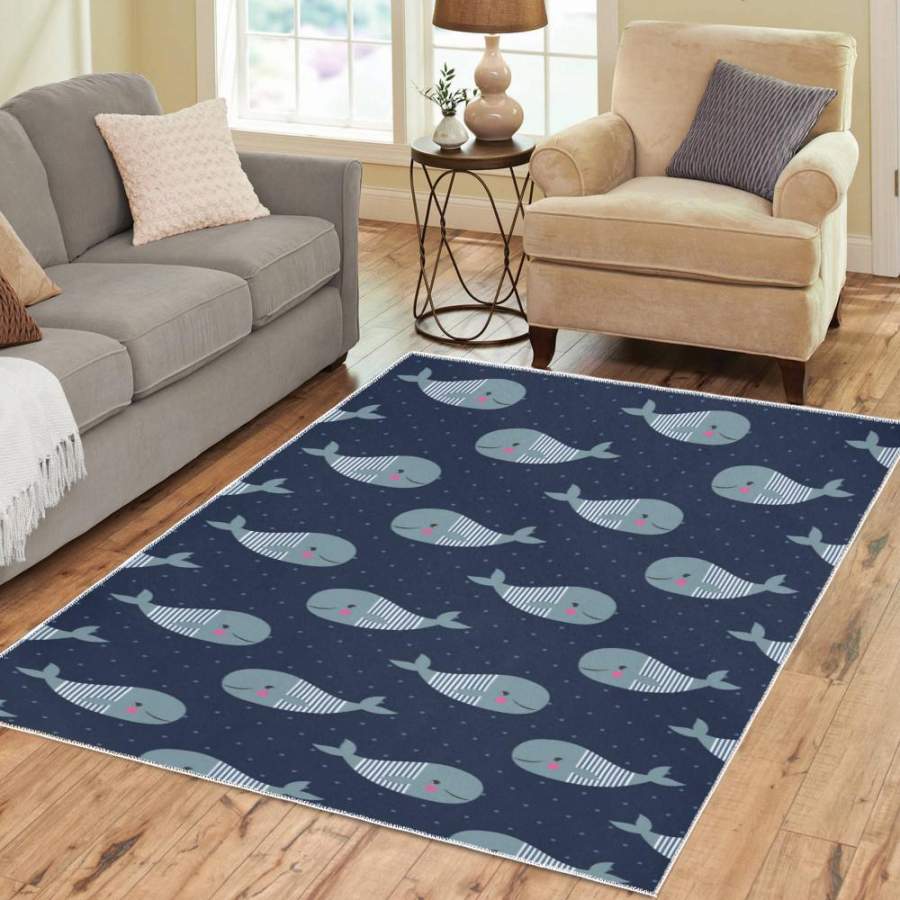 Whale Area Rug