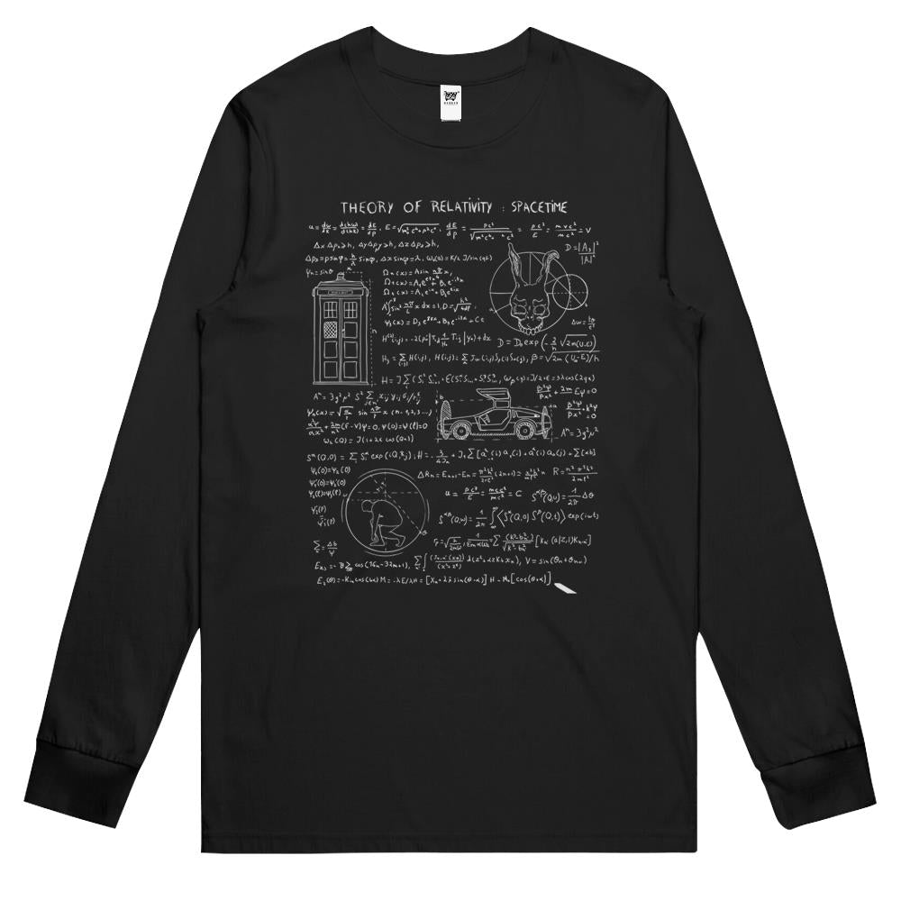 Theory Of Relativity Spacetime Long Sleeve T Shirts