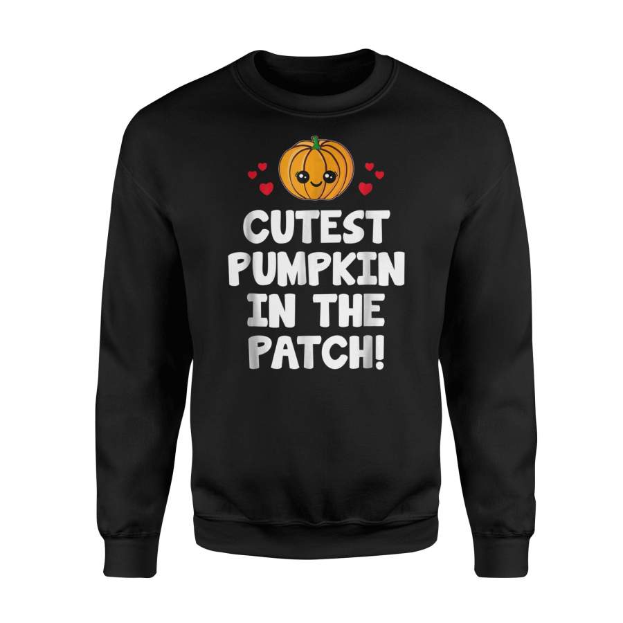 Funny Kids Halloween Costume Cutest Pumpkin In Patch Halloween Sweatshirt