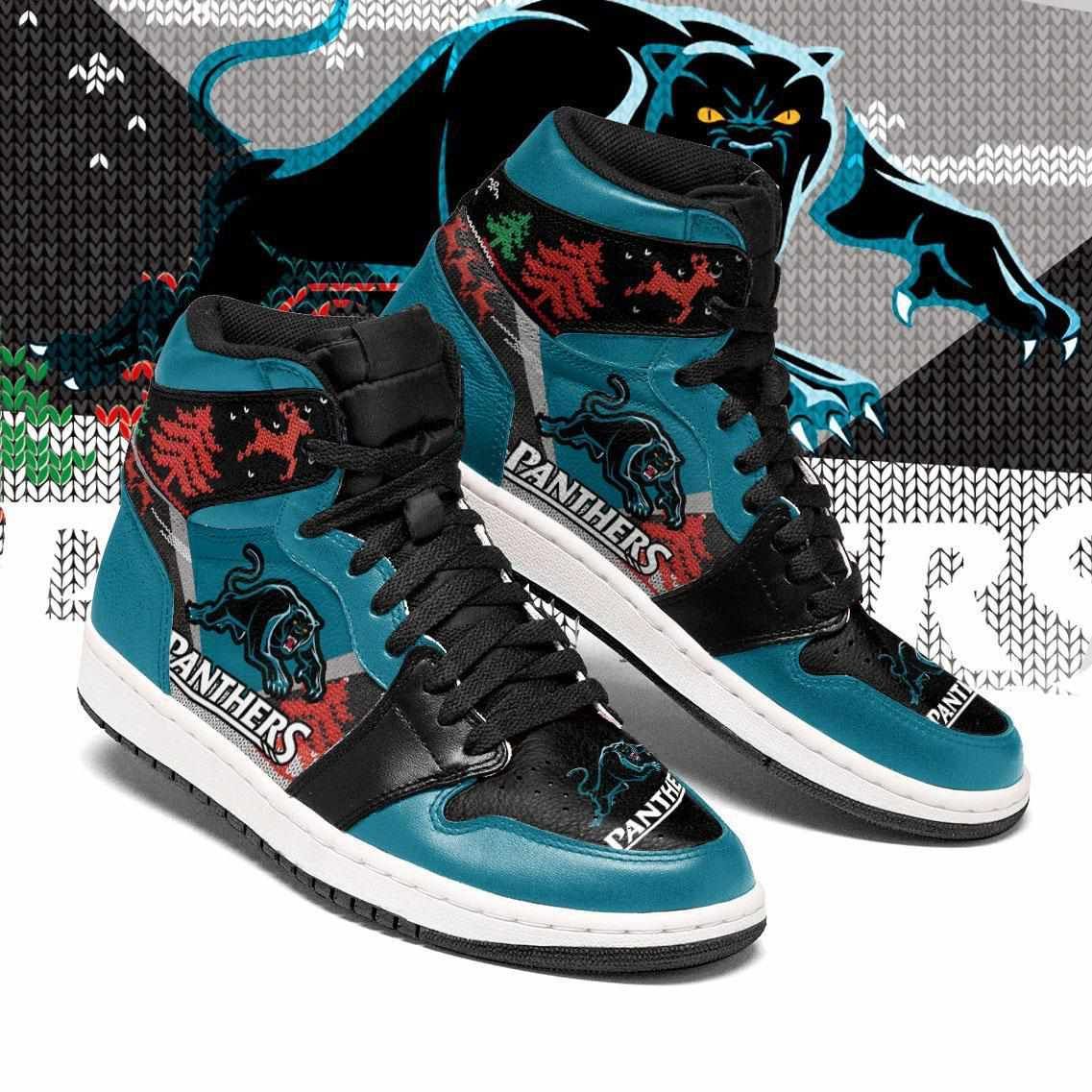 Penrith Panthers NRL Football Christmas Air Jordan Shoes Sport Custom Sneakers