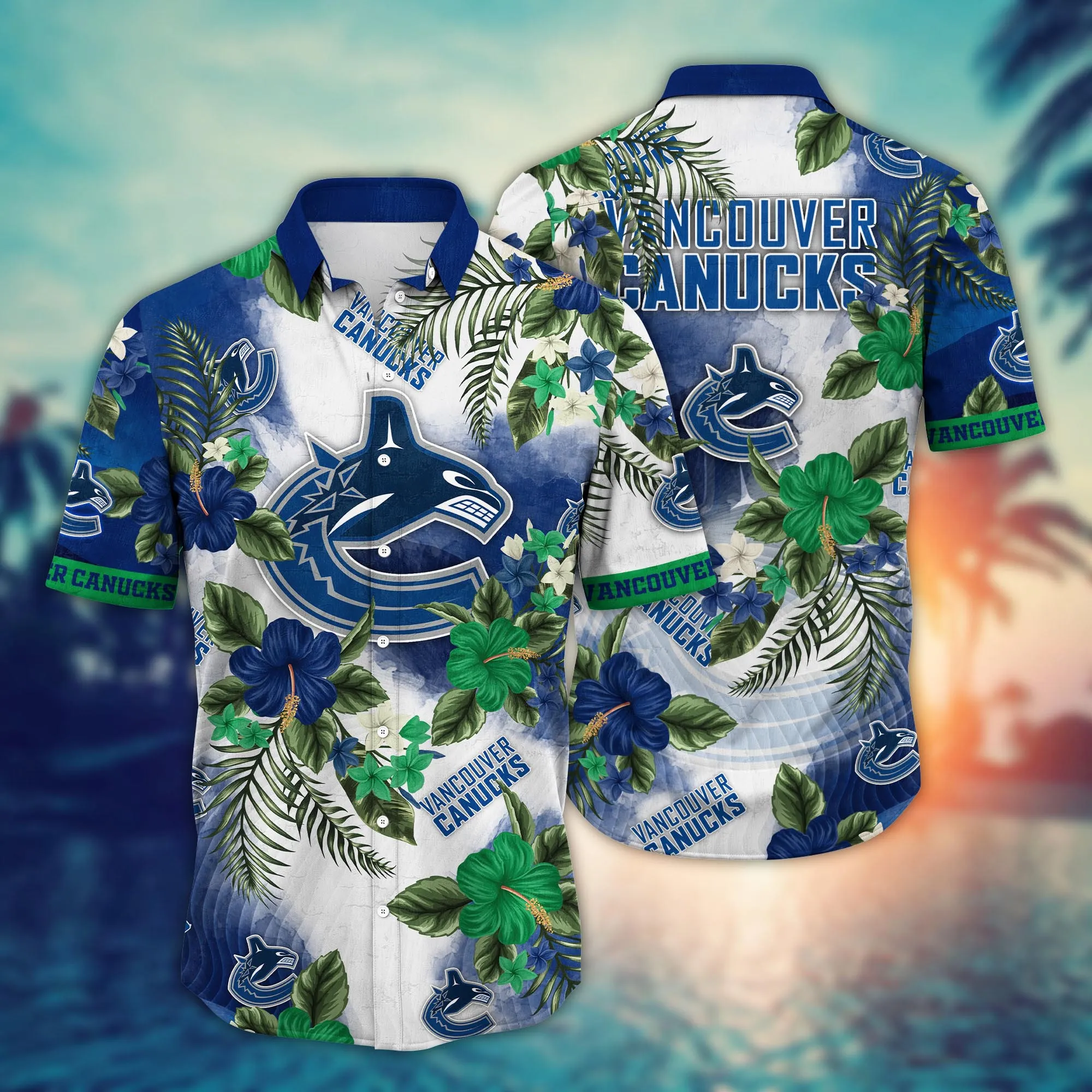 Vancouver Canucks Nhl Hawaiian Shirt Air Conditioningtime Aloha Shirt