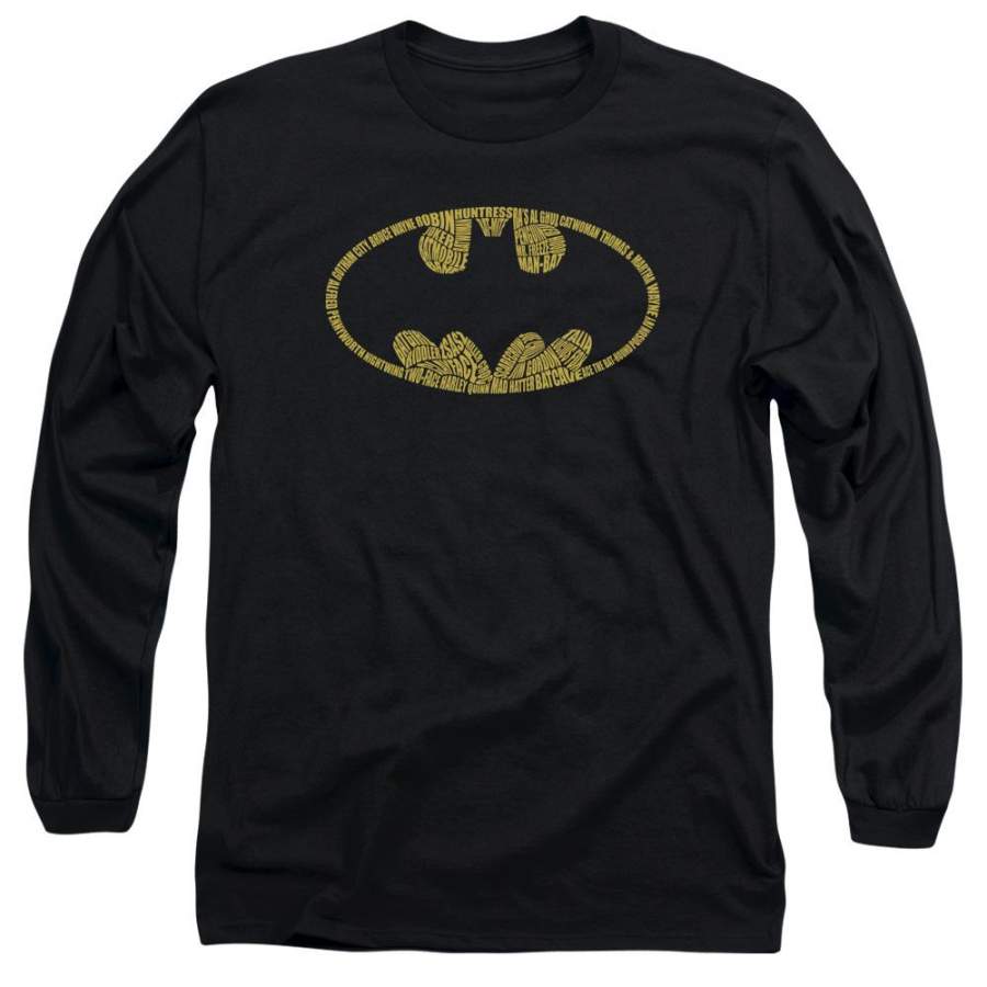 Batman – Word Logo Long Sleeve Adult 18/1