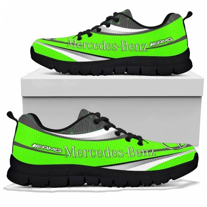 3D Printed Mercedes Benz- BDA Sneakers Ver6 For Men & Women (Green)