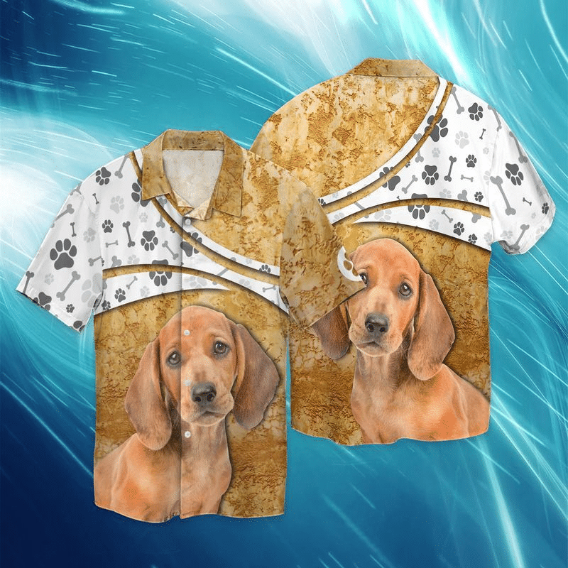 Dachshund Dog For Men And Women Graphic Print Short Sleeve Hawaii Casual Shirt Ha20460