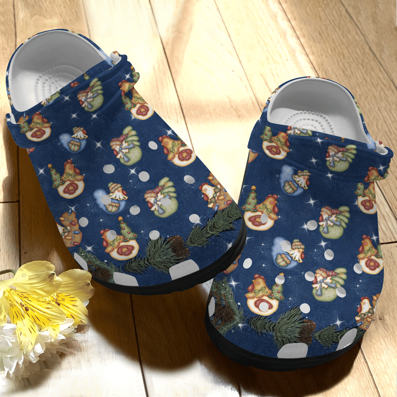 Chicken Personalized Clog, Custom Name, Text, Color, Number Fashion Style For Women, Men, Kid, Print 3D Pattern 2