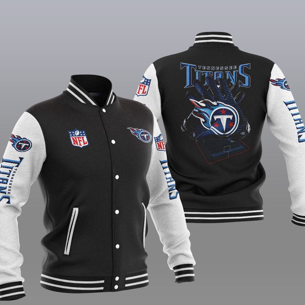 Tennessee Titans Black Baseball Jacket