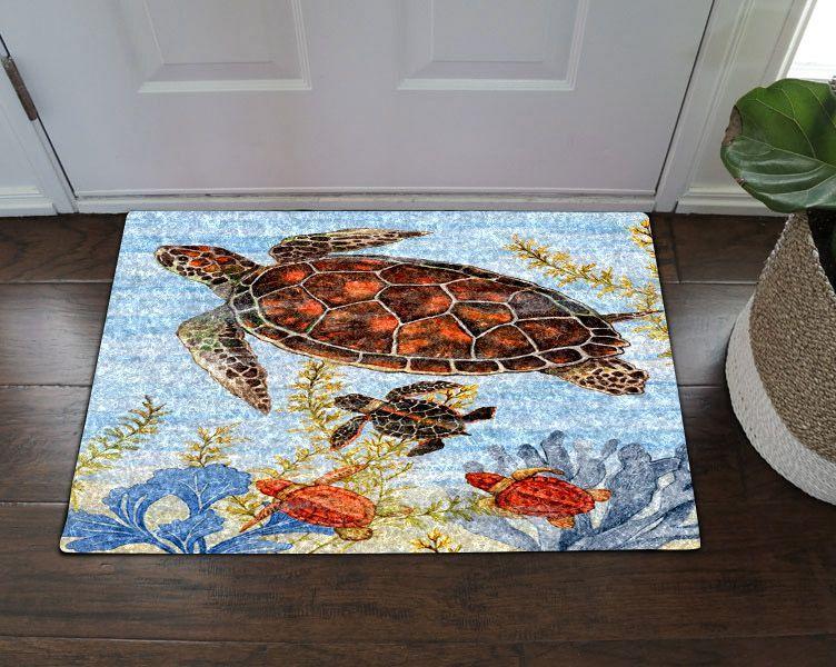 Apayprints – Turtles Sea 3D All Over Printed Doormat