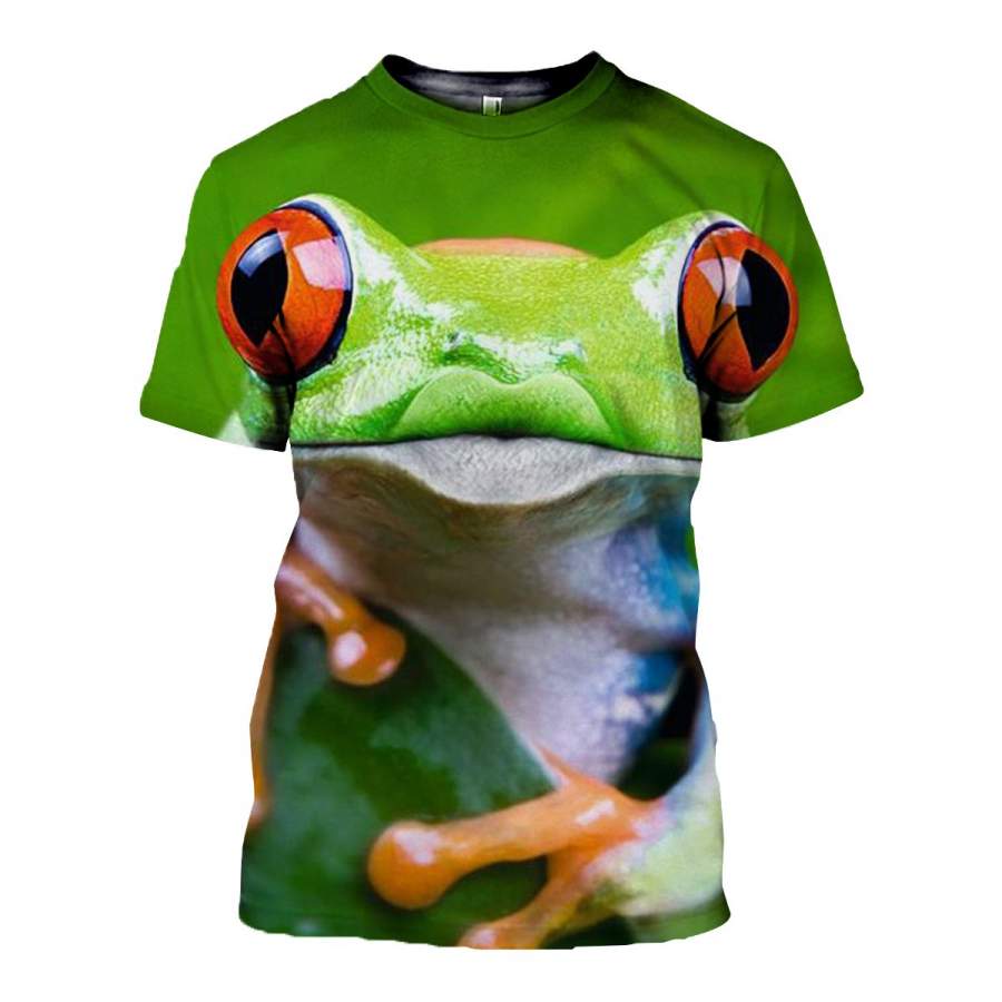 3D All Over Printed Frog T Shirt Hoodie 7120194