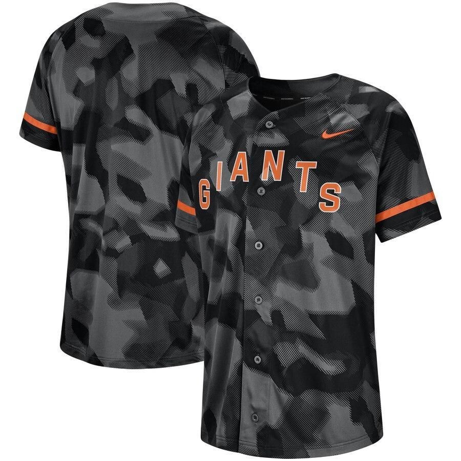 San Francisco Giants Camo Black 3D Jersey