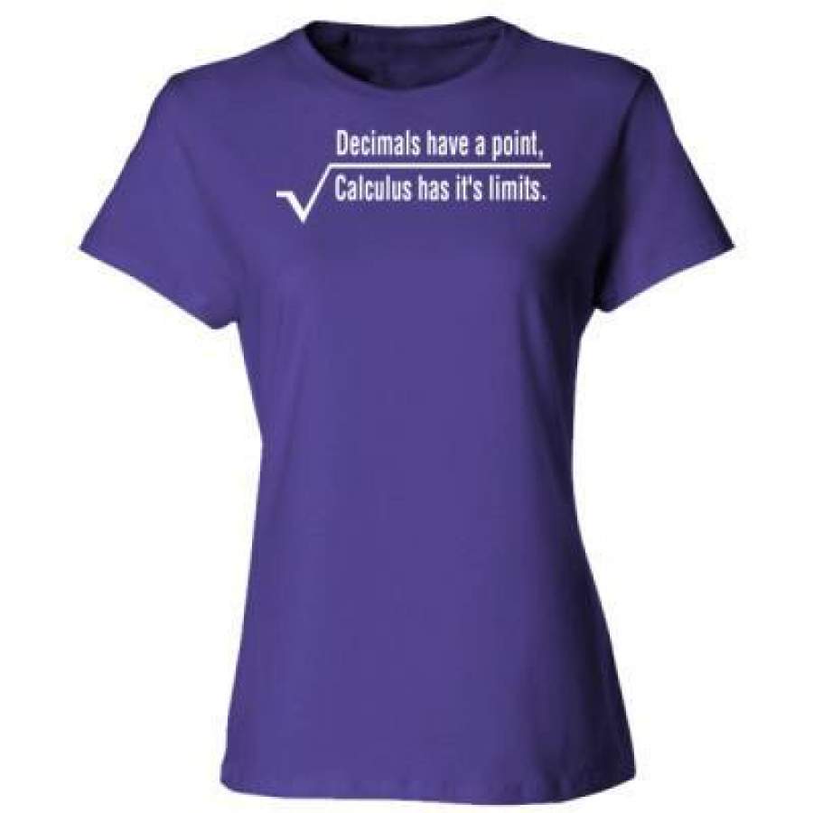 AGR Decimals Have A Point Calculus Has Its Limits Math – Ladies’ Cotton T-Shirt