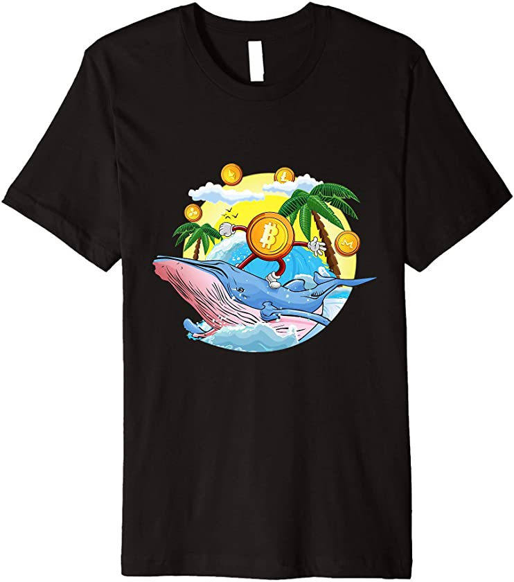 Bitcoin Whale HODL Shirt Just Hodl It Cryptocurrency Coin Premium T-Shirt