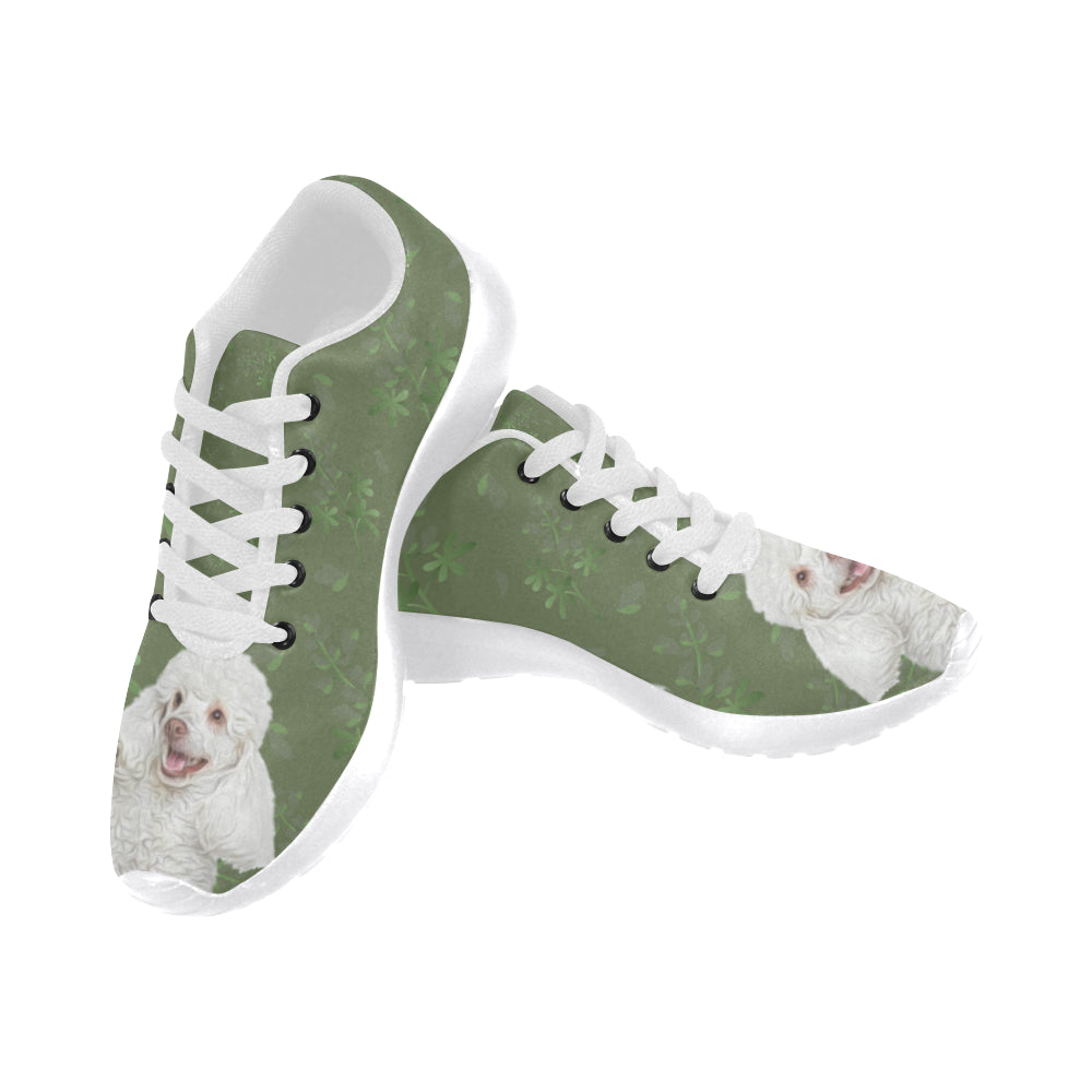 Poodle Lover White Sneakers Size 13-15 for Men