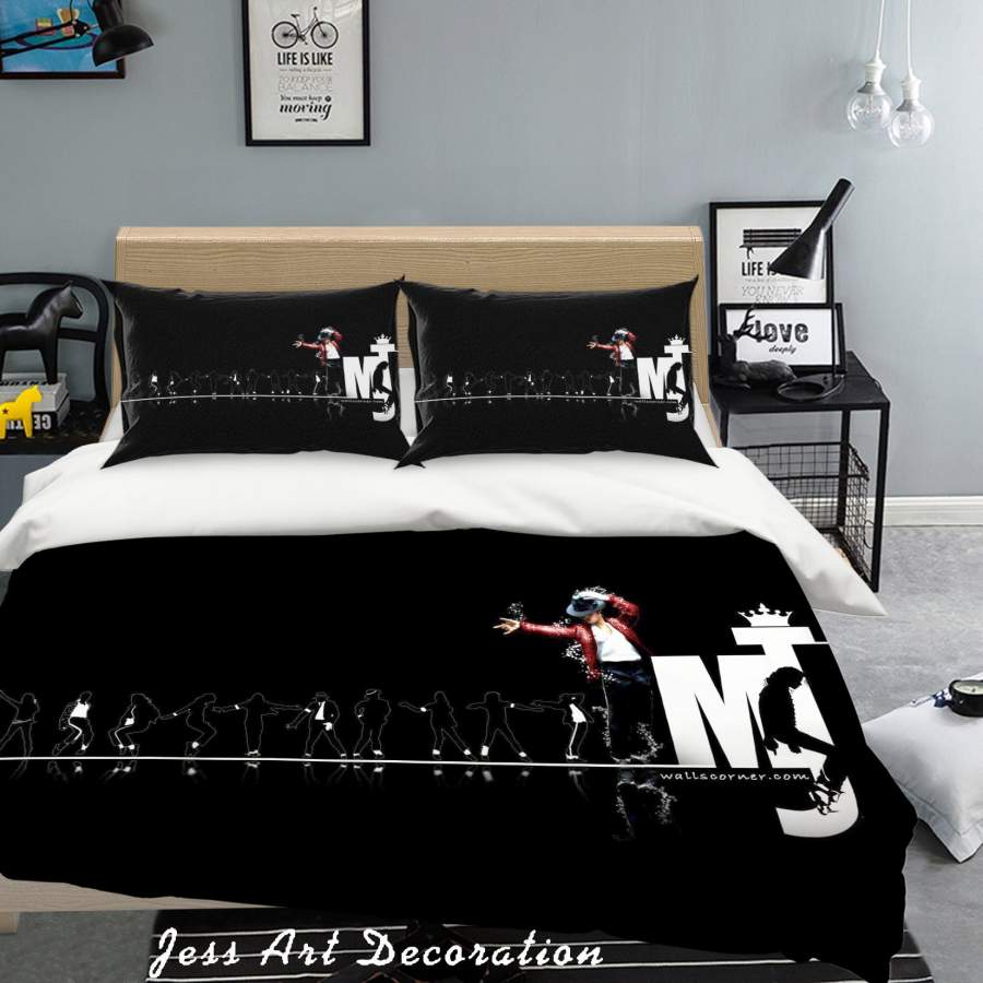 3D Michael Jackson Quilt Cover Set Bedding Set Pillowcases 64