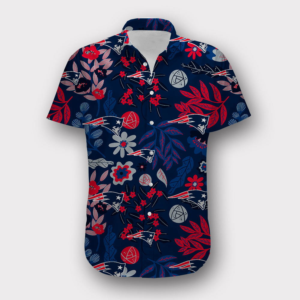 New England Patriots Aloha Hawaii Shirt Ha75055