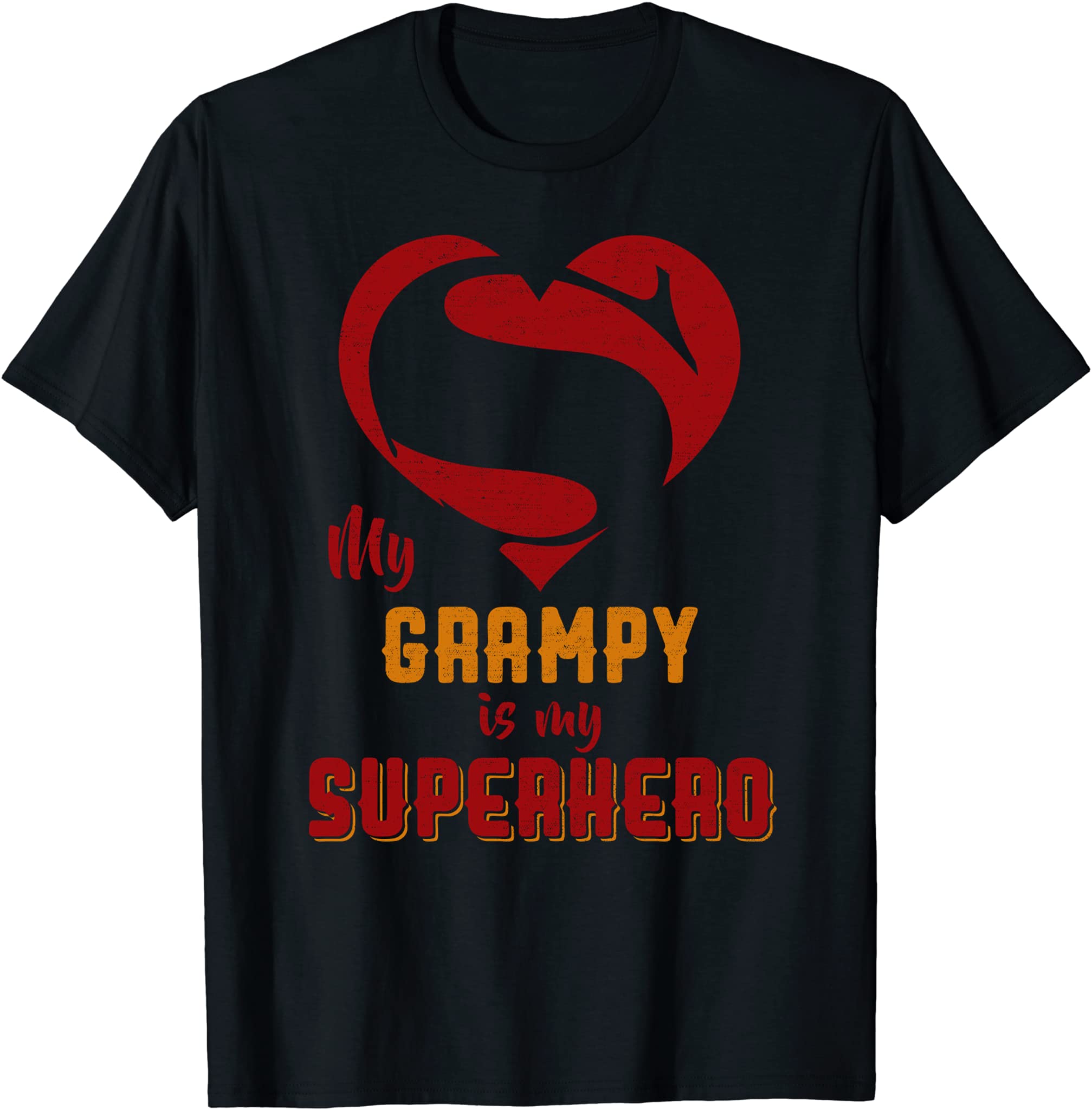 Super Grampy Superhero Grampy T Shirt Gift Mother Father Day