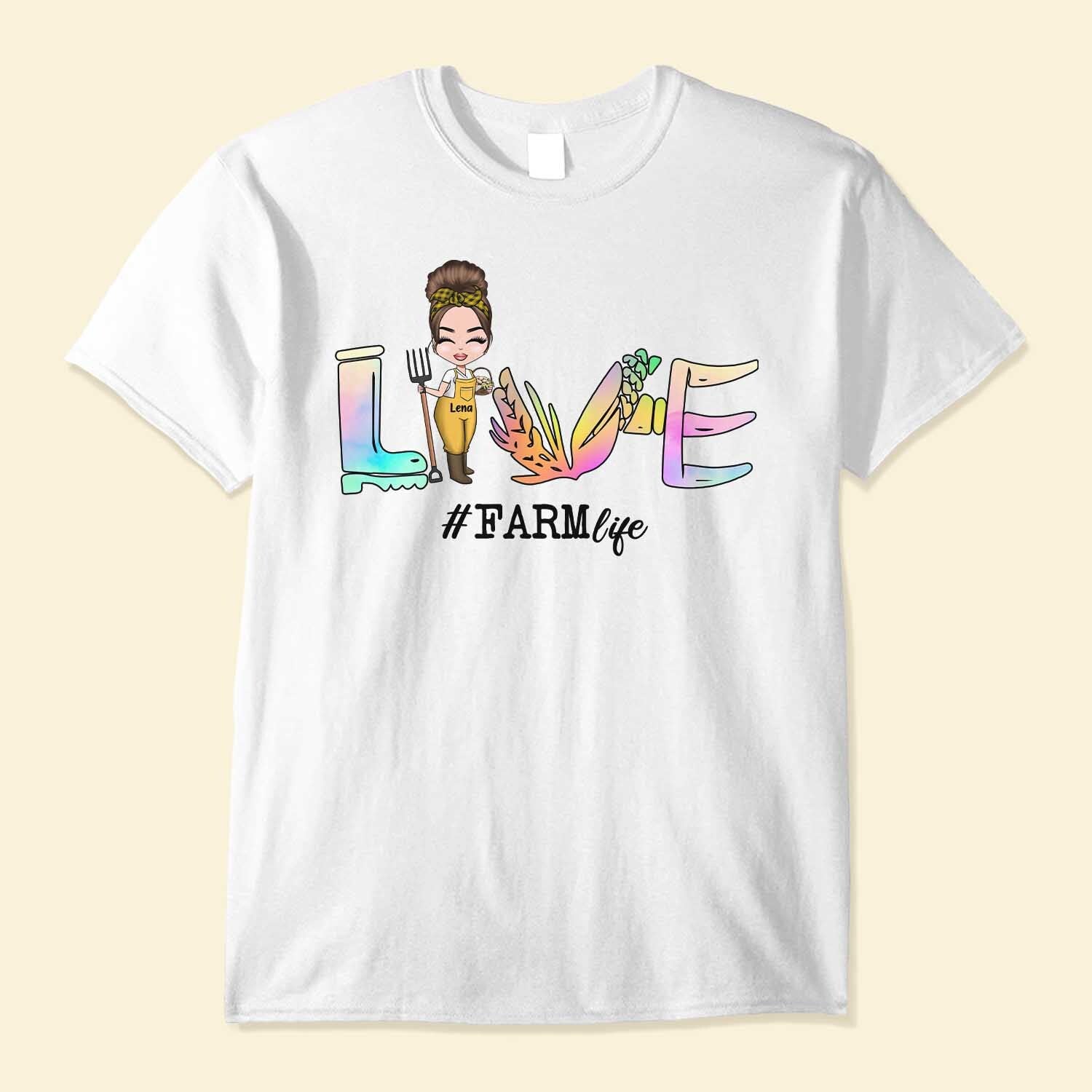 Love Farm Life – Personalized Shirt – Gift For Farmer