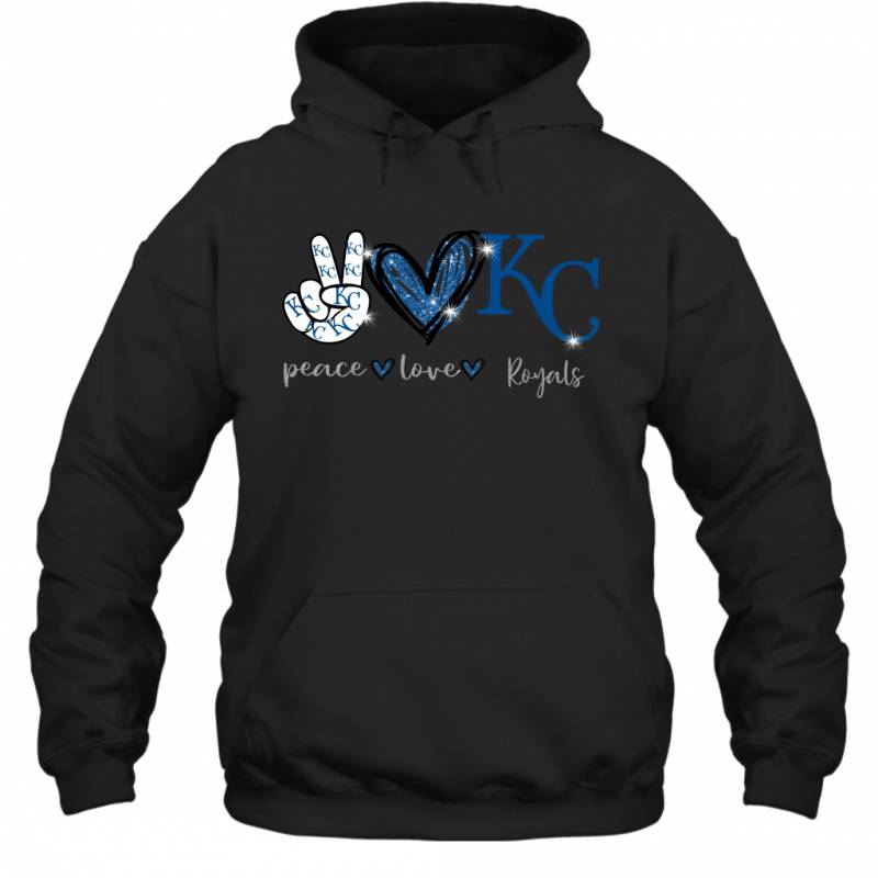 Peace Love Royals gift for Kansas City Royals Fans Hoodie