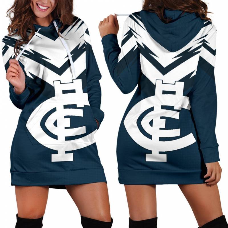 Carlton Football Club Women's Hoodie Dress A15